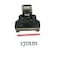 Permanent FFC USB Cable FPV Flat Slim Thin Ribbon FPC Cable Micro USB 90 Degree to Standard USB A for sync and Charging Black 20CM