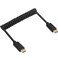 Qaoquda Coiled USB 31 Type C Cable USBC Male to Male Spring Spiral 3A 10Gbps Fast Charging Data Extension Stretched 12M MM