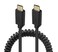 Qaoquda Coiled USB 31 Type C Cable USBC Male to Male Spring Spiral 3A 10Gbps Fast Charging Data Extension Stretched 12M MM