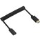 Qaoquda Coiled USB 31 Type C Cable USBC Male to USBC Female Coiled Spring Spiral Cable 3A 10Gbps Fast Charging Data Extension Cable Stretched 4FT12M MF