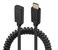 Qaoquda Coiled USB 31 Type C Cable USBC Male to USBC Female Coiled Spring Spiral Cable 3A 10Gbps Fast Charging Data Extension Cable Stretched 4FT12M MF
