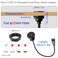 QIANRENON Micro USB Threaded Fixed Mount Charging Short Cable Adapter Micro USB Male to Female Flush Mount Data Connector Cable 480Mbps 5V 2A Dashboard Car RV Boat Desktop 30cm118in