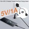 QIANRENON Micro USB Threaded Fixed Mount Charging Short Cable Adapter Micro USB Male to Female Flush Mount Data Connector Cable 480Mbps 5V 2A Dashboard Car RV Boat Desktop 30cm118in