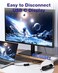 RIITOP USB TypeC On Off Switch Cable 33ft USB 31 C to C Cable with Switch Support VideoData and 20V3A PD Fast Charging 10Gbps