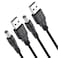TENINYU USB 20 A Male to DC 55x21mm 5 Volt 24AWG DC Connector Charge Barrel Jack Power Cable Black 3FT Max 25 Ampere Power Cable Center PIN Positive2Pack