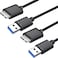 Warmstor Micro USB 30 Cable 2 Pack 16ft USB 30 A to Micro B Cable Cord Compatible with Camera Seagate External Hard Drive WD Western Digital My Passport and Elements Hard Drives
