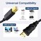 wawpi USB Printer Cable A to B for 20 ft Black