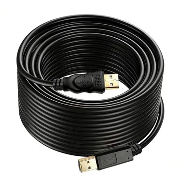 wawpi USB Printer Cable A to B for 20 ft Black