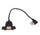 Wpeng USB Extension Cable Qaoquda 1ft 90 Degree Right Angle USB 20 Type A Male to Type A Female PanelMount with Screws CableUSB MF