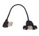 Wpeng USB Extension Cable Qaoquda 1ft 90 Degree Right Angle USB 20 Type A Male to Type A Female PanelMount with Screws CableUSB MF