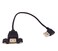Wpeng USB Extension Cable Qaoquda 1ft 90 Degree Right Angle USB 20 Type A Male to Type A Female PanelMount with Screws CableUSB MF