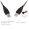 PNGKNYOCN YOUCHENG 30cm USB 20A Female to Dual A Male Y Hub Adapter Cable for Computers and Mobile Phones Data Transmission on One Port 2Pack