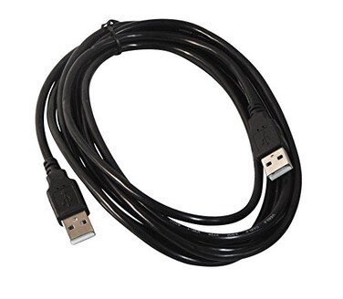 Your Cable Store 10 Foot Black USB 20 High Speed Male A to Male A Cable