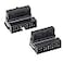 GELRHONR Right Angled Motherboard Adapter USB 30 20 pin Male to Female Front Panel Header Adapter Desktop Motherboard 90 Degree USB 19Pin Motherboard Internal Black 2PCS