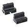 GELRHONR Right Angled Motherboard Adapter USB 30 20 pin Male to Female Front Panel Header Adapter Desktop Motherboard 90 Degree USB 19Pin Motherboard Internal Black 2PCS