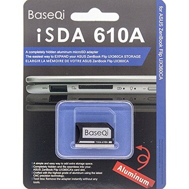 BaseQi BASEQI Aluminum microSD Adapter for Asus ZenBook Flip ux360CA