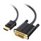 Cable Matters CL3 inWall Rated BiDirectional HDMI to DVI Cable 10ft DVI to HDMI Cable HDMI14 to DVID Dual Link Cord Black