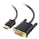 Cable Matters CL3 inWall Rated BiDirectional HDMI to DVI Cable 10ft DVI to HDMI Cable HDMI14 to DVID Dual Link Cord Black