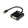 gofanco Mini DisplayPort to DVI Adapter Black Thunderbolt Compatible Male to Female for MacBook Mac mini Microsoft Surface Pro Google Chromebook Pixel and Laptops with a Mini DisplayPort