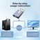 Malarpon DispalyPort Headless Ghost Display Emulator with Blue Light for PC 4K DP Dummy Plug fit Headless 108060Hz3840x216017Hz 6P