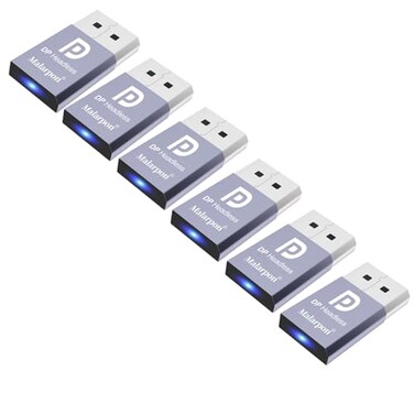 Malarpon DispalyPort Headless Ghost Display Emulator with Blue Light for PC 4K DP Dummy Plug fit Headless 108060Hz3840x216017Hz 6P
