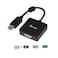 UKYEE DisplayPort to HDMI VGA DVI Adapter 3in1 Converter 1080P60Hz Male to Female Black
