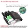ANMBEST 2PCS DB9 Solderless Connector RS232 DSUB Serial to 9Pin Port Terminal Female Adapter Connector Breakout Board with Locking Housing