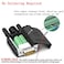 ANMBEST 2PCS DB9 Solderless Connector RS232 DSUB Serial to 9Pin Port Terminal Male Adapter Connector Breakout Board with Locking Housing
