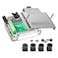 ANMBEST DB25 Breakout Connector Solderless Metal Shell RS232 DSUB Serial to 25Pin Port Terminal Female Adapter Connector Breakout Board with Case
