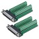 Antrader 2PCS DB25 Breakout Connector Dsub 25pin Female Adapter RS232 to Terminal Board Signal Module