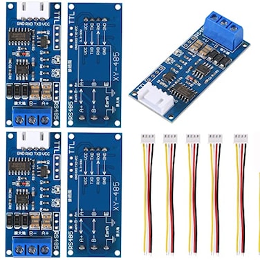 ATNSINC 5Pack TTL to RS485 Adapter Module 485 to TTL 33V50V Signals Serial Port Power Supply Converter with Indicator Lights