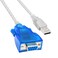 Buacoz USB to RS232 Serial Cable 66ft USB to RS232 Female DB9 Serial Converter Cable with FTDI Chipset Industrial Adapter Supports Windows SeriesLinuxMac OS