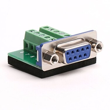 Arnorin DB9 Breakout Board DB9 RS232 Serial Female to Terminal Block 10 Pin AdapterUltra Small Size