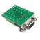 Futheda 2PCS DSUB DB9 RS232 Interface Breakout Board Connector 9 Pin 2 Row Female RS232 Serial Port Solderless Terminal Block Adapter with Positioning Nuts