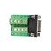 Futheda 2PCS DSUB DB9 RS232 Interface Breakout Board Connector 9 Pin 2 Row Female RS232 Serial Port Solderless Terminal Block Adapter with Positioning Nuts