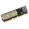 HLT M2 NGFF NVMe SSD to PCIE 30 X16X8X4 Adapter for 1U2U Server and Low Profile PC
