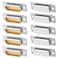 Jienk 10PCS DB15 RS232 Serial DSUB Solder Cup Connectors Gold Plated Joints RS232 Serial Port 15Pin D Sub CouplersMale x 5 Female x 5