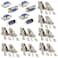 Ltvystore 16Pcs RS232 Parallel Serial Port DB9 9 Pin D Sub MaleFemale Connector Metal DB9 Shell Cover