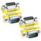 MEIRIYFA DB9 Gender Changer DSUB 9 Pin RS232 Connector Serial Port Cable Coupler Adapter for Serial Applications4Pcs Male to Male