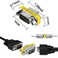 MEIRIYFA DB9 Gender Changer DSUB 9 Pin RS232 Connector Serial Port Cable Coupler Adapter for Serial Applications4Pcs Male to Male