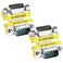 MEIRIYFA DB9 Gender Changer DSUB 9 Pin RS232 Connector Serial Port Cable Coupler Adapter for Serial Applications4Pcs Male to Male