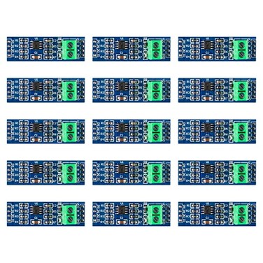 QCCAN 15PCS MAX485 RS485 Transceiver Module TTL UART Serial to RS485 Module for Raspberry Pi