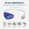 USBGear 12 inch USB to Serial RS232 DB9 Pin Adapter with FTDI Chipset for Windows 11 10 8 7 and Mac Systems Use for Laptop Serial Port PDA GPS Modems Routers and More