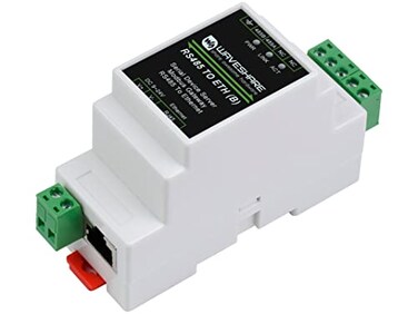 waveshare Ethernet Industrial Serial Server RS485 to RJ45 Ethernet Module TCPIP to Serial Support RailMountModbus Gateway TCP ServerTCP ClientUDP ModeUDP Multicast Multi Communication Modes