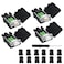 YIOVVOM DB9 Breakout ConnectorDB9 Solderless RS232 DSUB Male and Female Serial Adapters 9Pin Port White Adapter to Terminal Connector Signal Module with case Set of 4