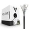 Voltive Cat6 Ethernet Cable Riser CMR Black 500ft 23AWG 4 Pair Solid Bare Copper UTP 600MHz UL Certified ETL Verified V12323