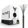 Voltive Cat6 Ethernet Cable Riser CMR Black 500ft 23AWG 4 Pair Solid Bare Copper UTP 600MHz UL Certified ETL Verified V12323