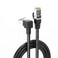 JUXINICE CAT6 Shielded Ethernet Cable 90 Degree Downward right Angled Copper FTP Cat 6 Network Cable RJ45 gigabit Internet Cable for PC Router Modem Xbox PS4 PS36FTBlack