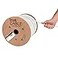 TRUE CABLE Cat6 Direct Burial Bulk Ethernet Gel Filled Unshielded 500ft White Outdoor OSP Jacket Waterproof UV Resistant 23AWG Solid Bare Copper 550MHz PoE 4PPoE