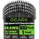 GEARit Cat 6 Patch Cables 1 ft Black 100 Pack Cat6 Patch Cables 1ft BlackEthernet Patch Cable 10Gbps 550MHz 24AWG Pure Copper Snagless Gold Plated RJ45 for Router Server Router PC